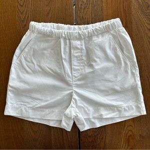 KOTN Women's Merire Pull On Shorts 100% Organic Cotton White | Size Small